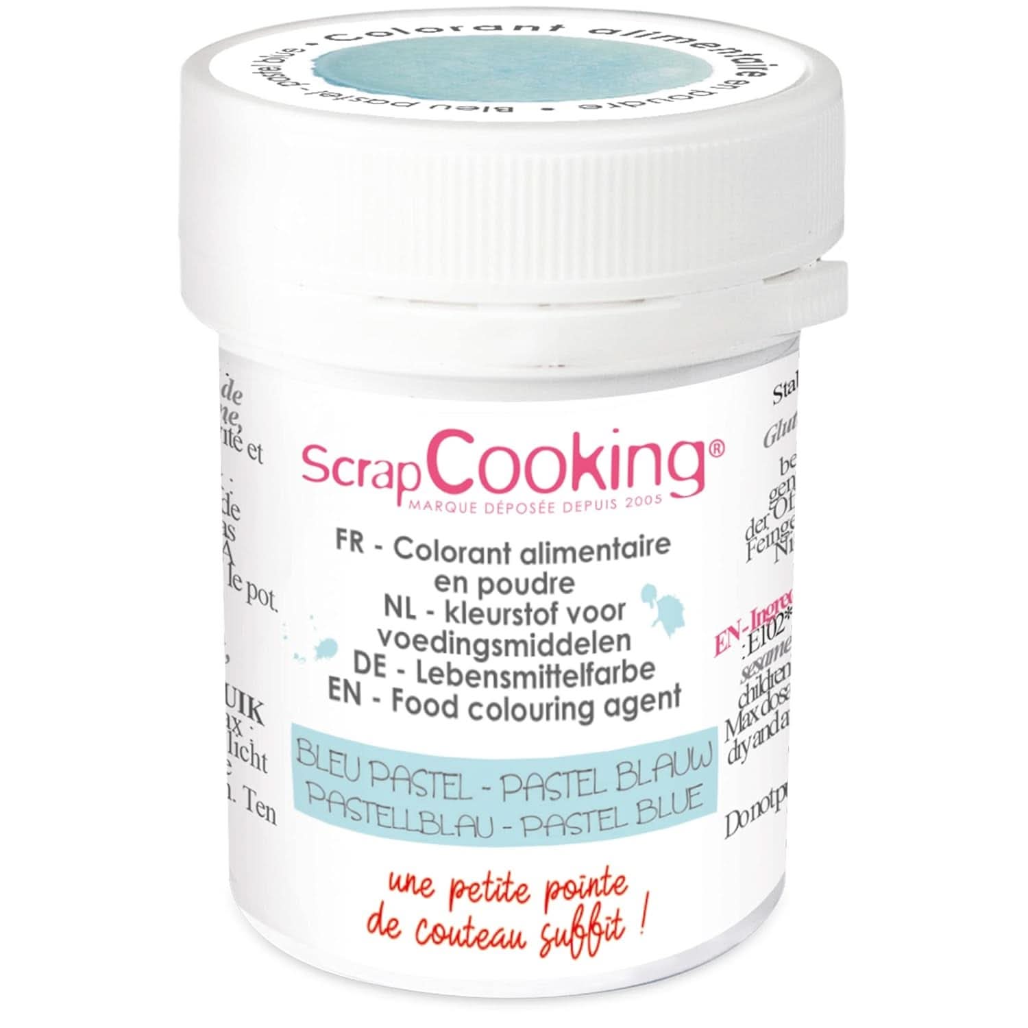 Scrapcooking, pulvermatfärg, pastellblått, 5 gram Naty Shop