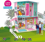 Lisciani - BARBIE Dollhouse - Barbie Dream Villa på två våningar - 3D-hus att bygga, dekorera och designa - Kreativt hantverk och byggleksak för barn från 4 år och uppåt Dockhus Naty Shop