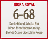 Schwarzkopf IGORA Royal Premium Hårfärg 6-68 mörkblond chokladröd, 1 förpackning (1 x 60 g) Hårfärgning Naty Shop