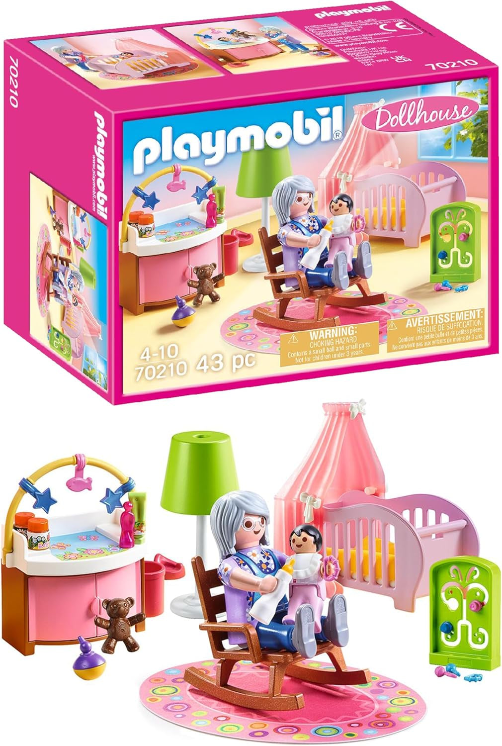 PLAYMOBIL dockskåp 70209 Ungdomsrum med tjejfigur och tillbehör, från 4 år Dockhus Naty Shop Barnrum