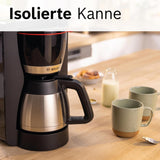 Bosch MyMoment TKA6M273 Filter Espressomaskin, 1L termokanna, 8-12 koppar, Anti-droppsystem, Roterande filterhållare, Avkalkningsprogram, Avtagbar vattentank, 1200 Watt, Mattsvart