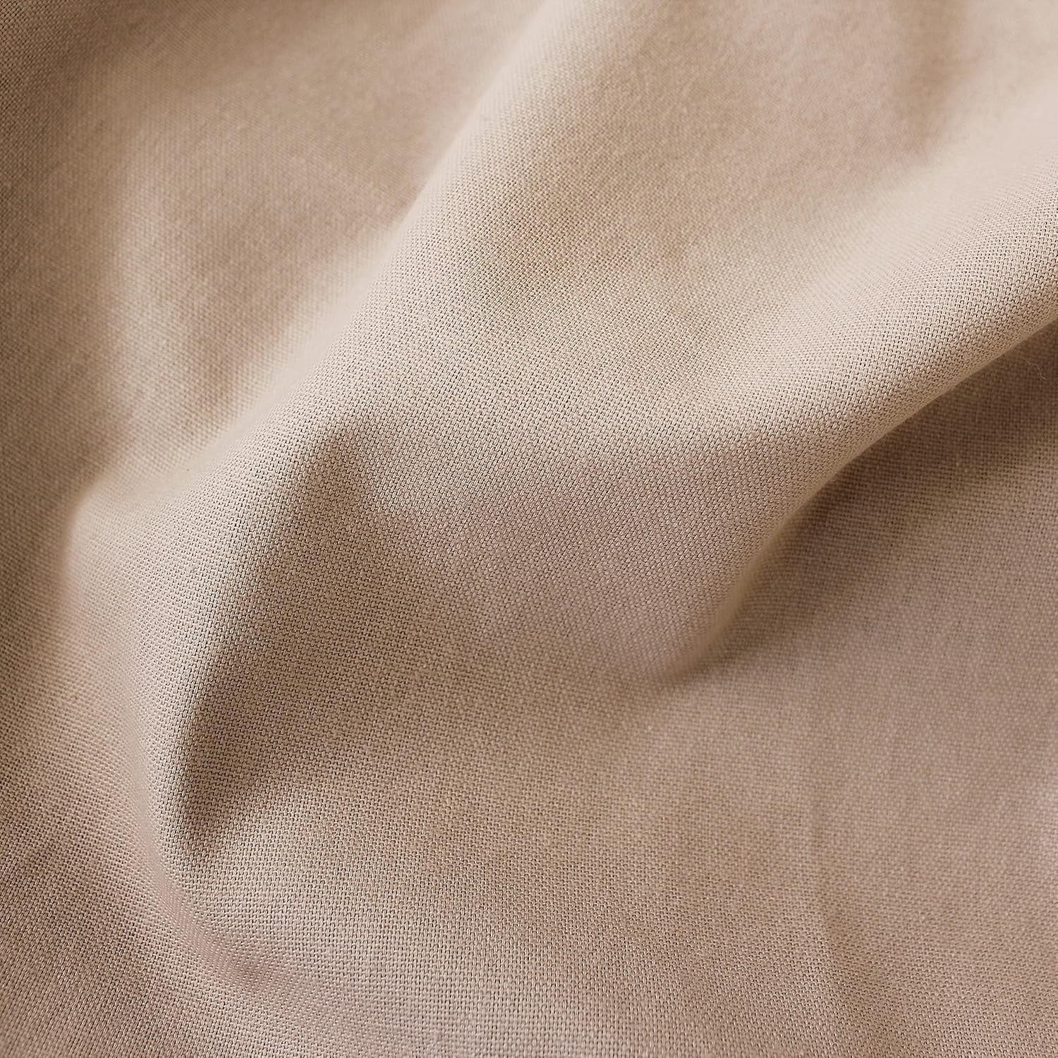 Njut av hemfilt, beige, naturligt, med 4 jutepumps, 90 X 190 cm, 100 % bomull, Oeko-Tex Certified, Panama Collection Naty Shop filtar och täcken