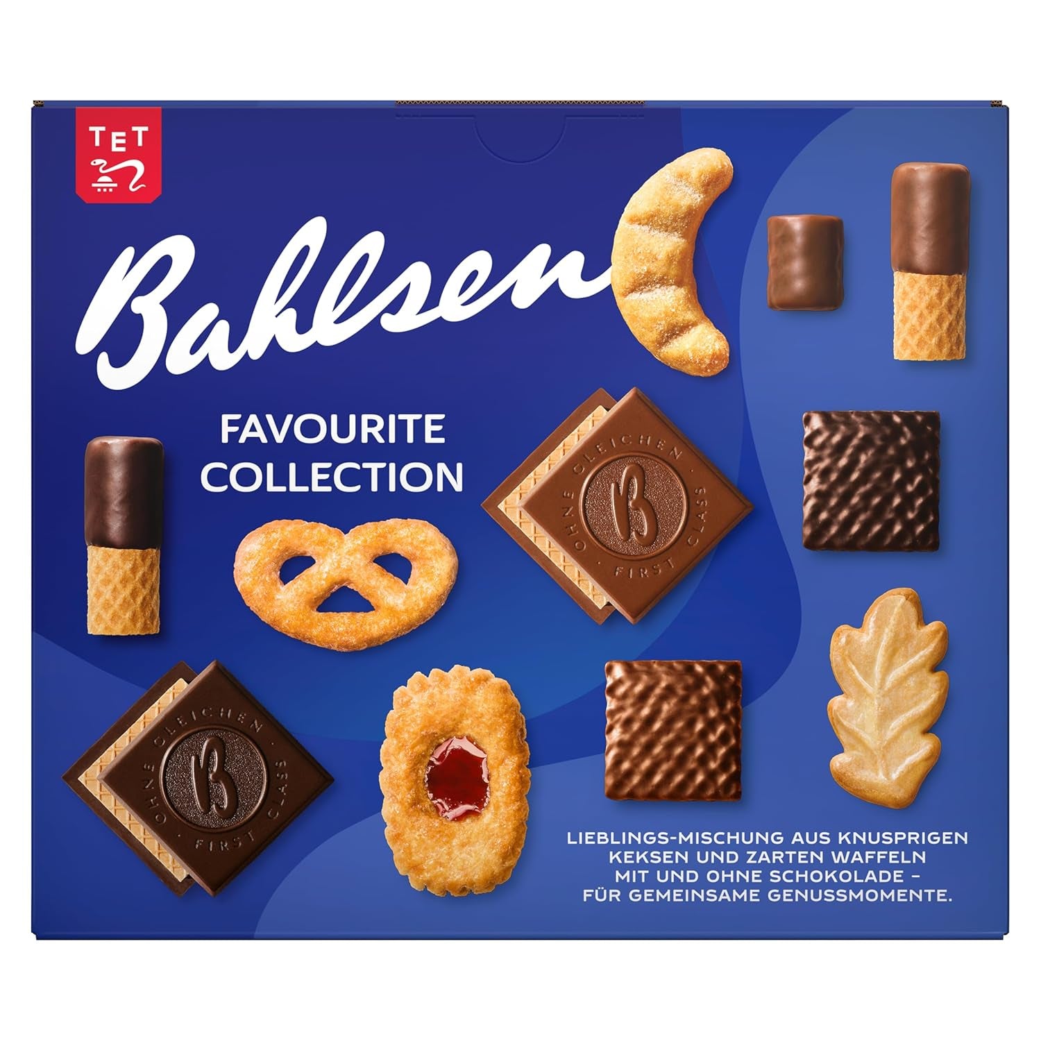 Bahlsen Favorite Collection XL 1-pack Crunchy Dough and Wafer Mix med mjölk och mörk choklad (8 x 227g/1816g)