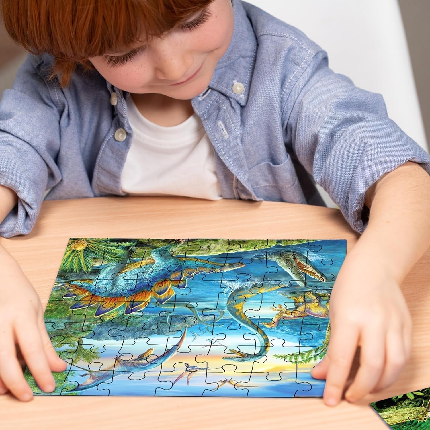 Ravensburger Pussel för barn - 09317 Dinosauriernas fascination - 3X49-bitars pussel för barn 5 år och uppåt Pussel Naty Shop