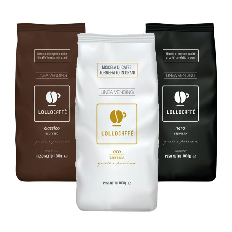 Kaffebönsprovningsset: Svart, Klassisk och Guld 1 kg x 3