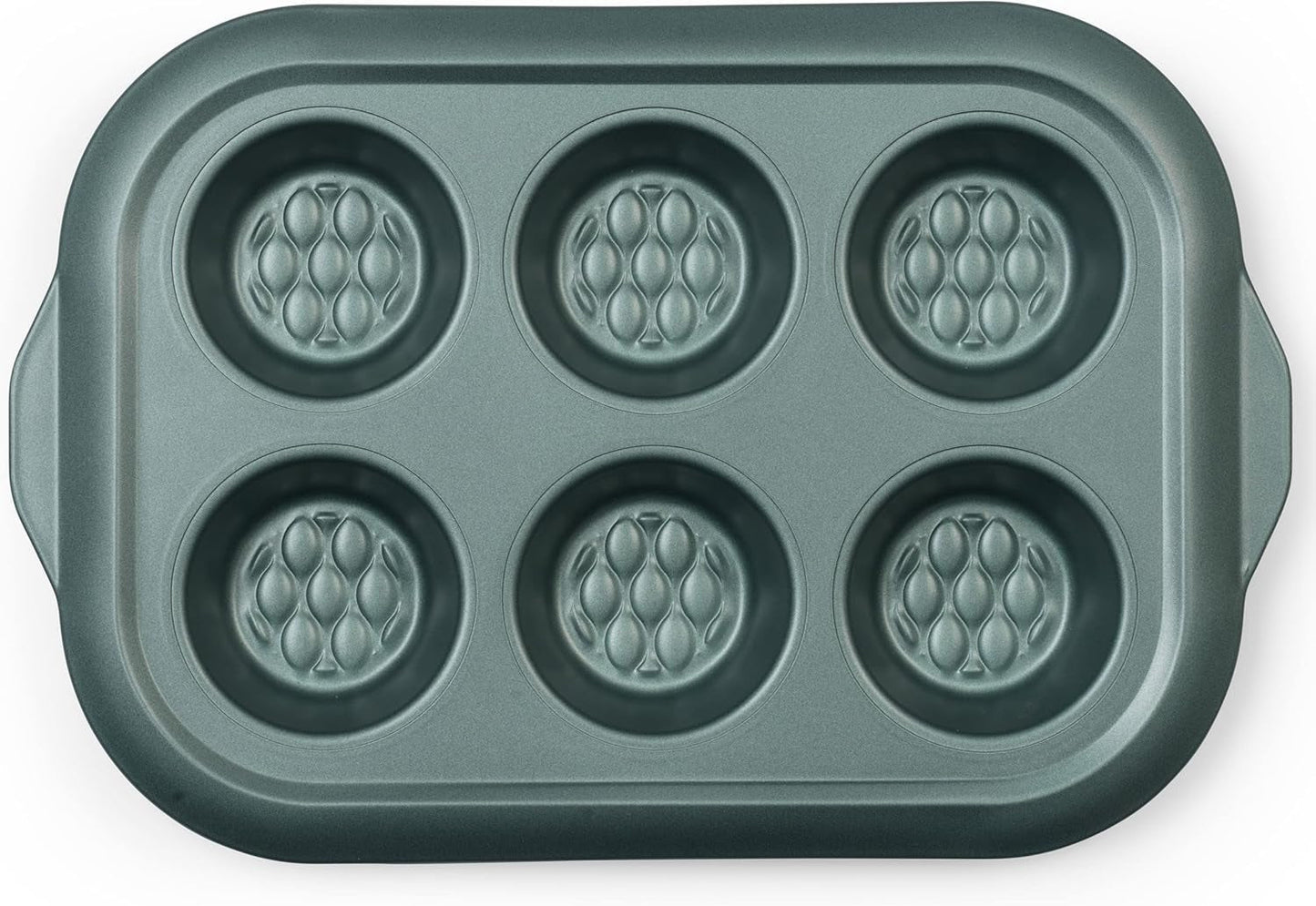 Progress BW09819G2EU7 Shimmer Kollektion, Runde Backform Aus Kohlenstoffstahl Mit Antihaftbeschichtung, Ideal Für Pies, Kuchen, Torten Und Quiches, 28 Cm, Grün Formar och bakplåtar Naty Shop 30Cm Muffin
