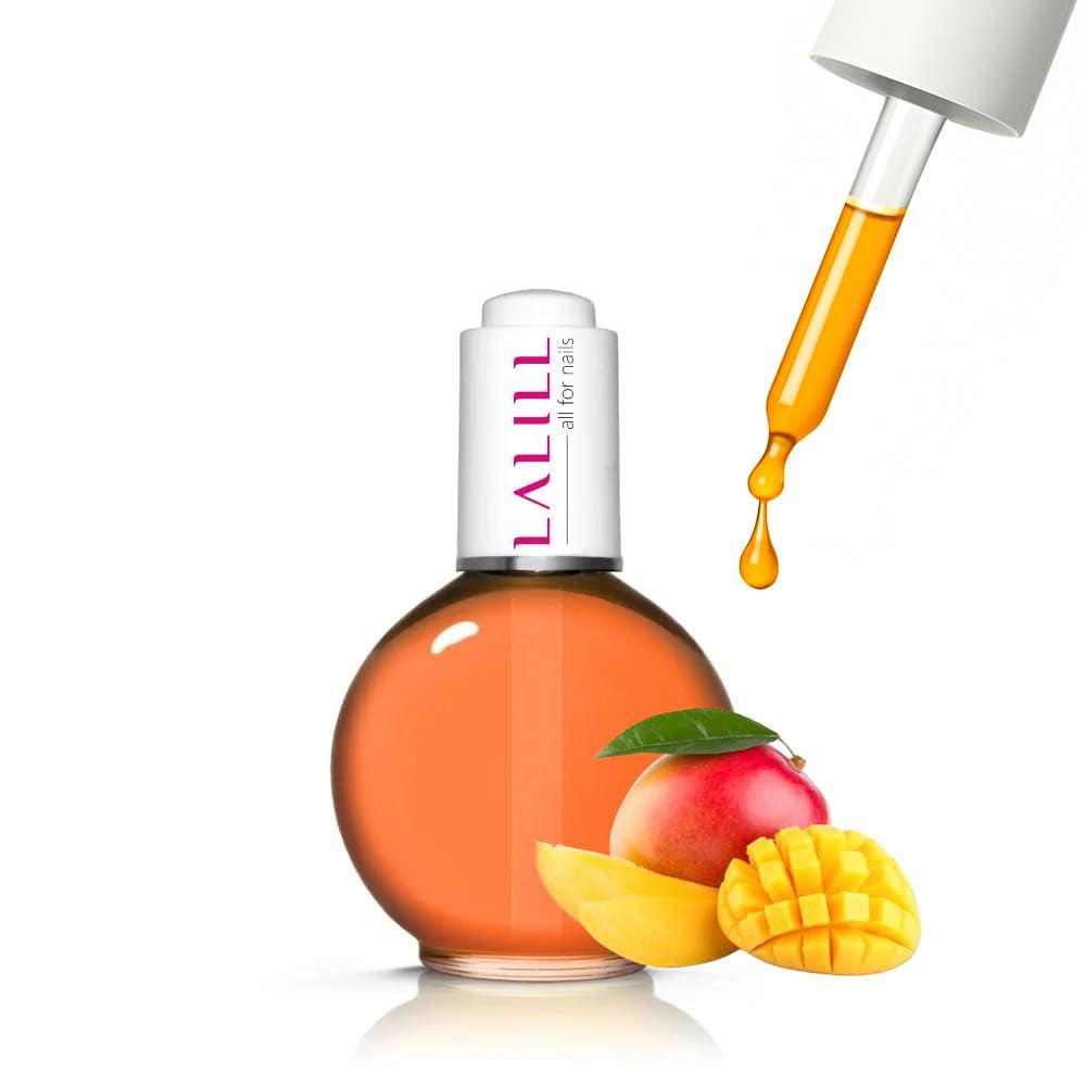 LALILL Nagelbandsolja 75Ml - Himbeere Nagelpflegeöl - Nagelöl Pflege Für Nägel Nagelhaut - SPA Maniküre Nageldesign Hände - Vegansk - Med pipett