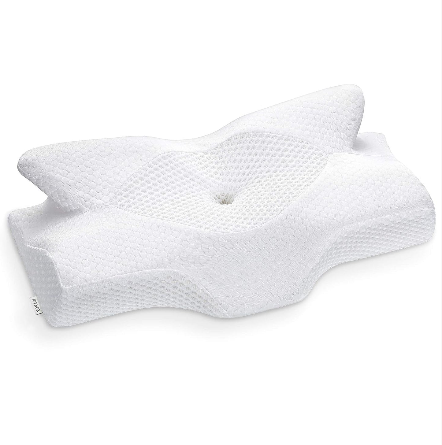 Elviros Andas Kuddfodral Kudde 64 X 12,5/10,5 X 38 cm Grå (endast kudde framtill) Cervikala ortopediska kuddar Naty Shop White