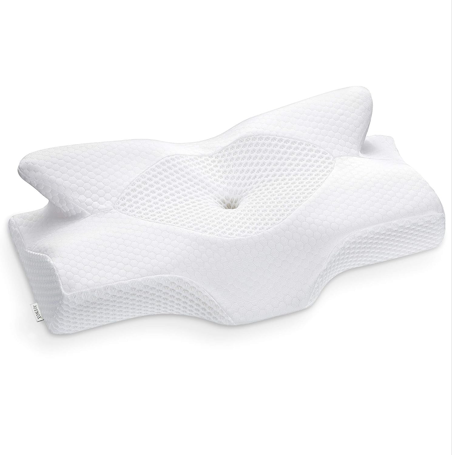 Elviros Andas Kuddfodral Kudde 64 X 12,5/10,5 X 38 cm Grå (endast kudde framtill) Cervikala ortopediska kuddar Naty Shop White