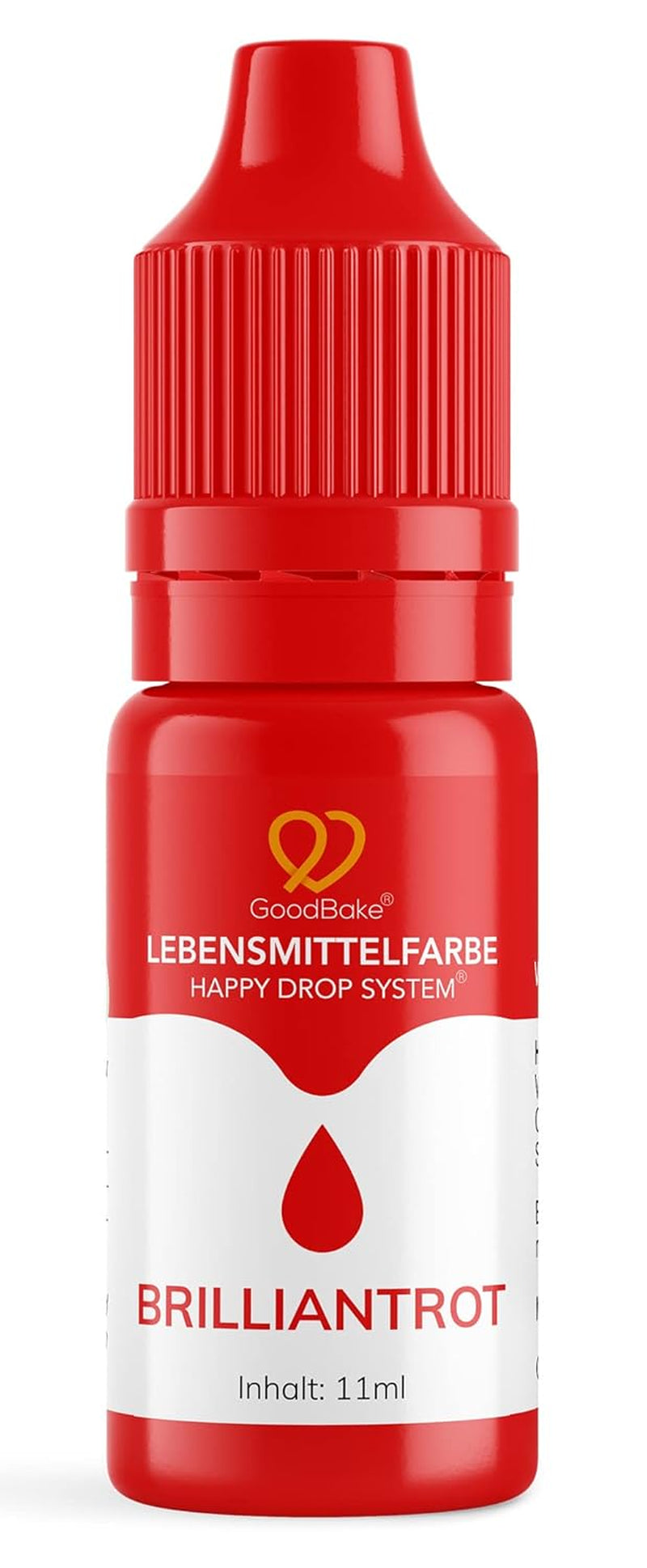 Goodbake Pink Food Coloring (11ml) - Intensiv matfärgning - Mycket koncentrerad färg - För färgning av kakor, fondant, smörkräm, drycker, slime och många andra föremål. 100% vegan