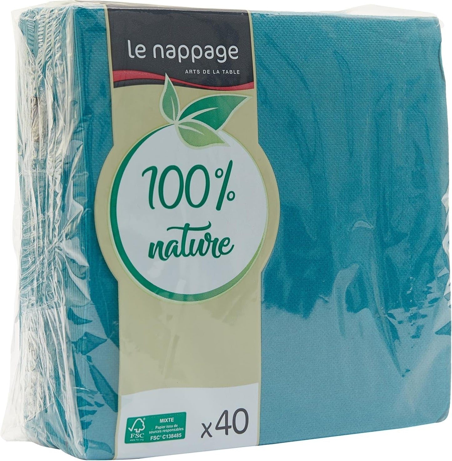 - Tex Touch pappersservetter - Svarta - Fsc®-certifierade servetter - Återvinningsbara och biologiskt nedbrytbara - Set med 40 stora svarta servetter 38 X 38 Cm