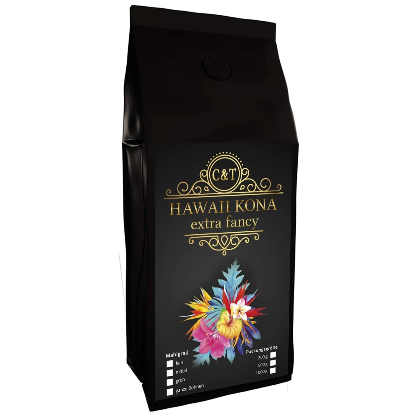 C&T Hawaii Kona Kaffee | 200g Gemahlen | Das braune Gold aus Hawaii - ener der bästa Kaffees der Welt