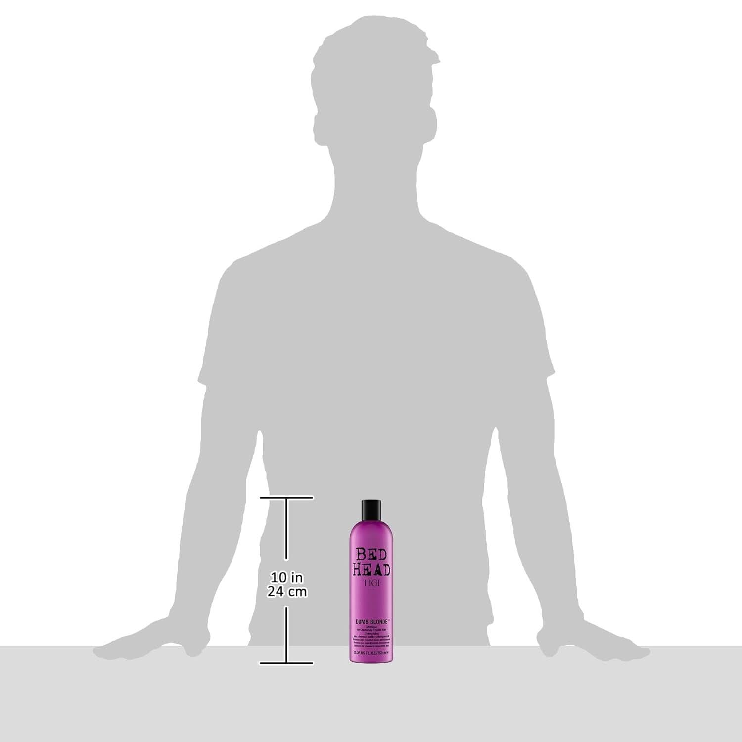 Bed Head av TIGI Dumb Blonde, schampo för kemiskt behandlat hår, 750 ml Dusch och bad Naty Shop