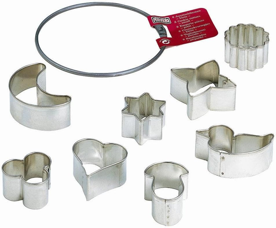 Original Kaiser Ring Cookie Cutters Small 8 Delar Christmas Set Nybörjare Cookie Cutters Kex Cutters Kex Cutters Olika storlekar