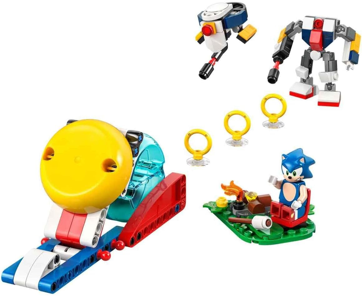 LEGO Sonic the Hedgehog Sonics Showdown At The Campfire Spelleksak för barn och TV-spelsfans Byggset för pojkar och flickor 7 år gammalt äventyrsset Samlarobjekt 77001 Byggset Beuche den LEGO-Store