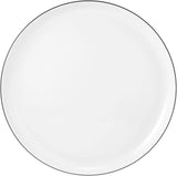 Seltmann Weiden servisset 001.737148 Lido - 6 mattallrikar + 6 bakgrundstallrikar - 12 delar - Black Line