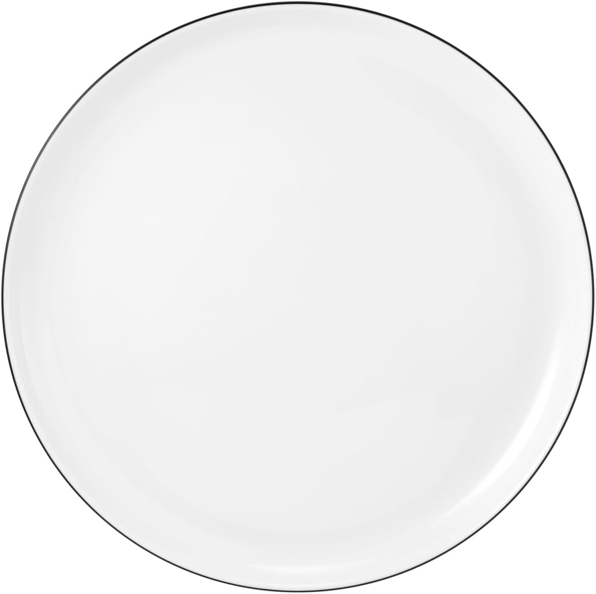 Seltmann Weiden servisset 001.737148 Lido - 6 mattallrikar + 6 bakgrundstallrikar - 12 delar - Black Line