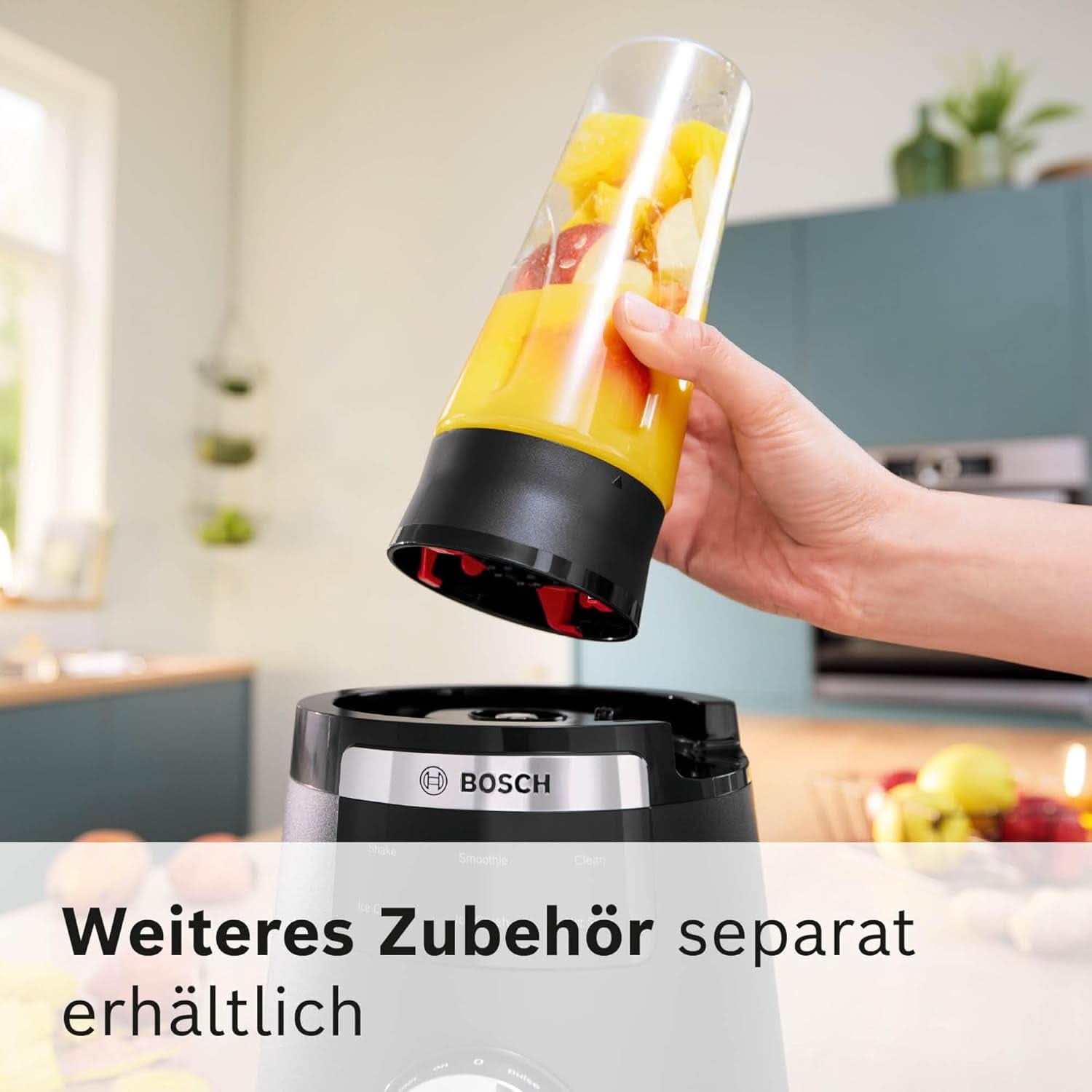 Highspeed-Standmixer Vitapower Serie 6 MMBD665B1, 45 000 U/Min, 6 Program Inkl Heiße Suppe & Reinigung, 2 L Mixbehälter, Stopfer, Spülmaschinenfeste Teile, Made in Europe, 1800W, Schwarz Kitchen Naty Shop