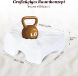 SAHEYER sidosovskudde med arm, ergonomisk ortopedisk kudde, nack- och axelkudde Memory Foam, nackkudde med flervinklade armar för många sovställningar (vit) Cervikala ortopediska kuddar Naty Shop