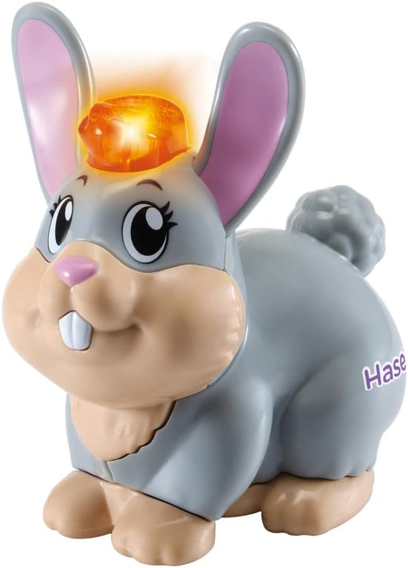 Vtech Tips Tap Babydjur - Kanin - Interaktiv leksak med ljus och musik för fantasifulla rollspel - För 1-5 år gamla Babyleksaker Naty Shop Standardtitel