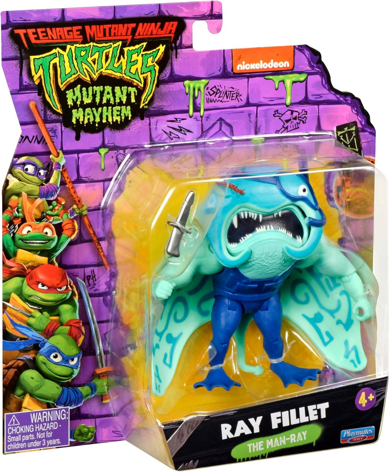 TEENAGE MUTANT NINJA Turtles - Basfigur Ray Fillet Actionfigurer Naty Shop