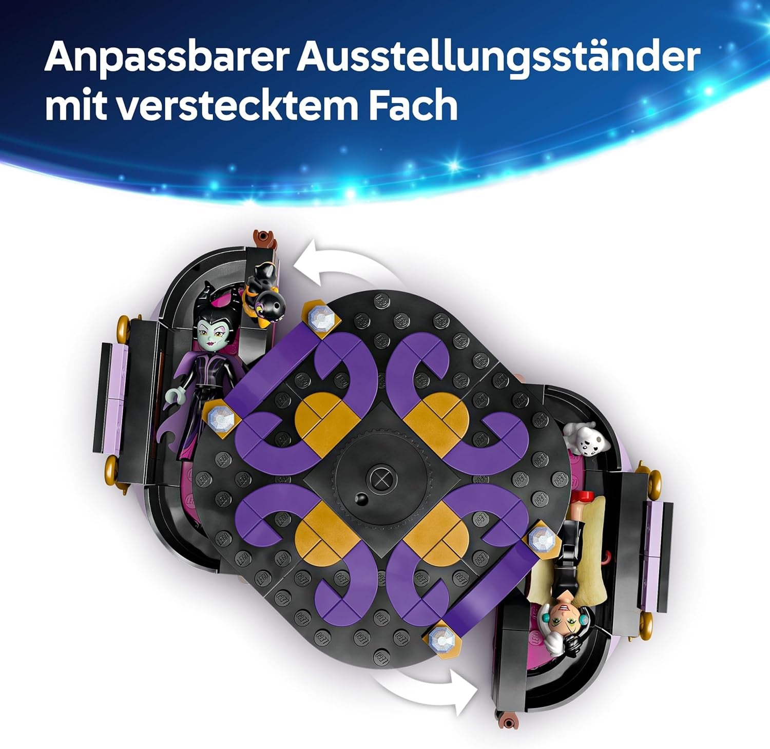 LEGO Ç€ Disney Villains The Dresses Of Maleficent And Cruella De Vil - Leksak för pojkar och flickor från 9 år - Inkl. 2 minidockor och 2 djurfigurer - Födelsedagspresent till fans 43262 Byggset Besuche den LEGO-Store