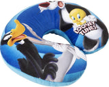 Warner Bros Looney Tunes Baby Girls Nackkudde Mjuk resebil Bugs Bunny Daffy Duck Silvestro Titti Comfort Cartoon Blue Naty Shop Resekuddar