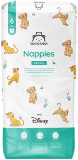 Mama Bear Disney Ultra Dry blöjor storlek 4 (8-14 kg), vit, 84 stycken (1 förpackning) Naty Shop storlek 6 (15+kg) Enkelpack