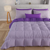 PETTI Artigiani Italiani - Vintertäcke för dubbelsäng, maxi, monokrom, dubbelsidig, vit, grå, 100% Made in Italy Täcken och täcken Naty Shop Plommon Sängstorlek 170-180X200: [Quilt 260 X 270 Cm]