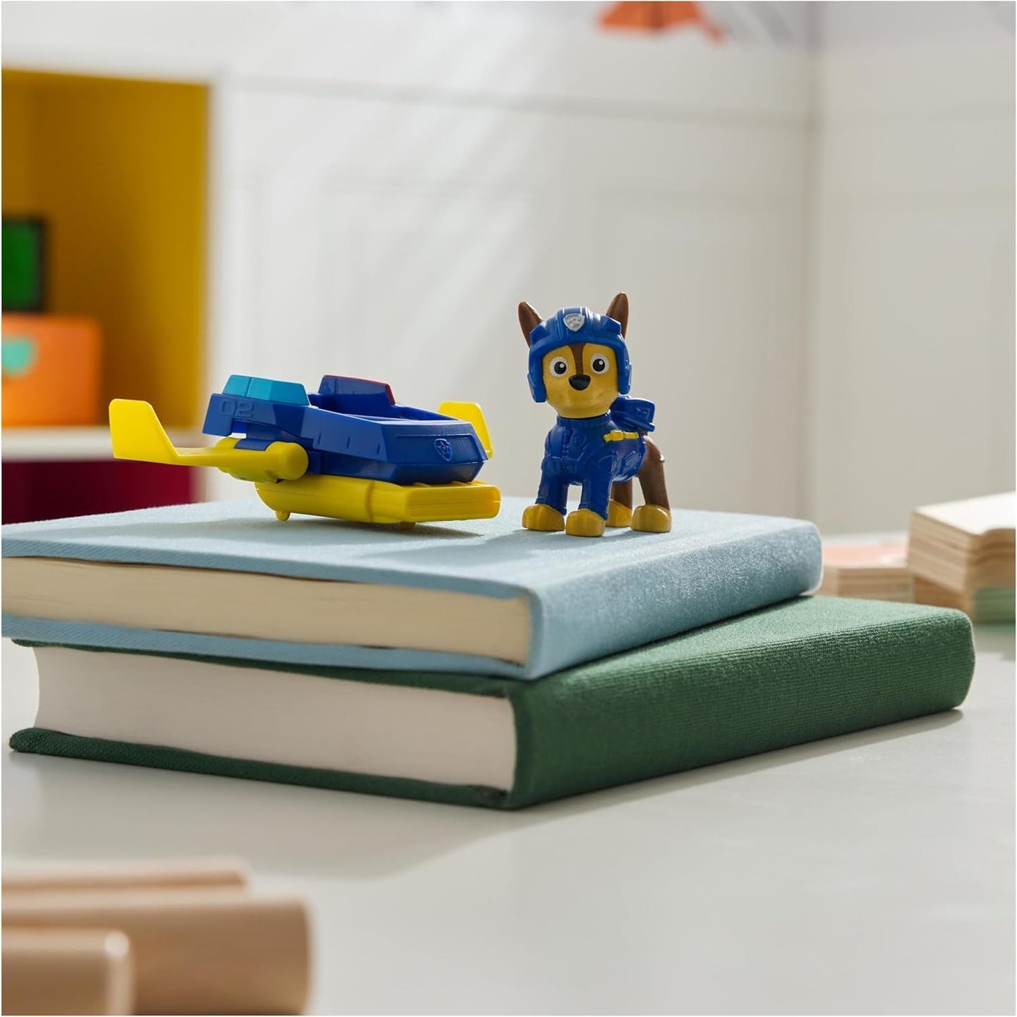 PAW PATROL Chase Action Pup Mini Räddningsflygplan Lekset med hopfällbara vingar Leksak för barn 3 år gamla actionfigurer Naty Shop