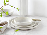 CreaTable, 33065, Uno-serien gul-vit 12-delad servisset, porslinstallrikar, diskmaskin och mikrovågssäker, tillverkad i Portugal