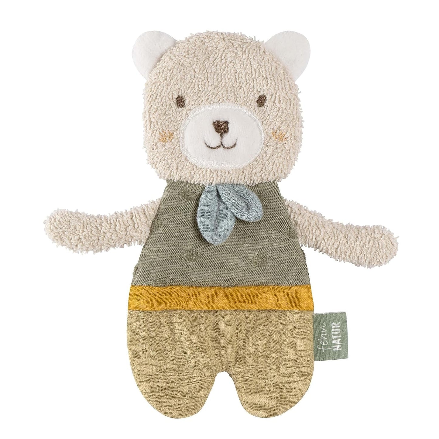 Fehn Crackling Fish - Fånga och leka leksak för bebisar - Fånga djurleksak för bebisar - Motorisk leksak och sprakande leksak för bebisar och småbarn från 0+ månader Bebe Naty Shop Toys Bear nature