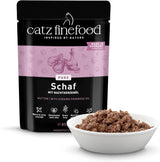 Våtfoder för katter Catz Finefood Purrrr Får Monoprotein nr. 113, för katter med känslig matsmältning, 70 % kötthalt, 16 påsar à 85 g vardera