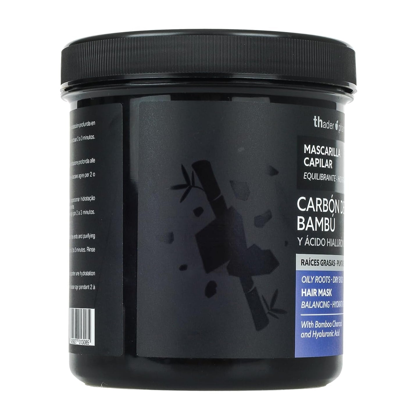 Thader Pharma Balancing Hair Mask med bambukol och hyaluronsyra - Idealisk för oljiga rötter och torra toppar, 700 ml Naty Shop Hair Mask