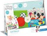Clementoni 17721 Disney Baby - Tygbok, mångsidig babyreseleksak, sprakande och pipande bilderbok för nyfödda från 0 månader Babyleksaker Naty Shop