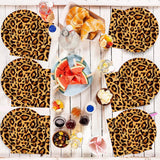 Leopardmönster Party Geschirr Kindergeburtstag Deko Geburtstag Party Geschirr Dschungel Pappteller Becher Servietten Babyparty Tischdeko Set