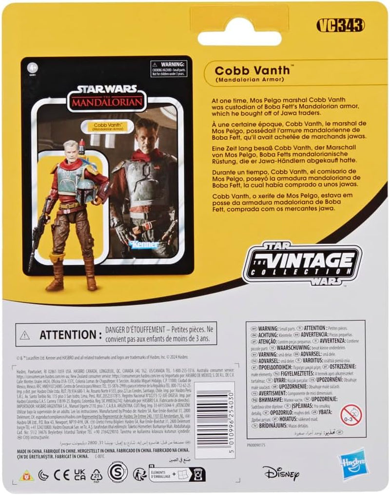 Star Wars Vintage Collection Cobb Vanth (Mandalorian Armor), Deluxe Zu Mandalorian Actionfigur, Skala 9,5 cm Actionfigurer Naty Shop