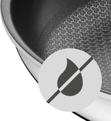WMF Profi Resist induktionspanna 24 cm, material med flerskiktsbeläggning, bikakestruktur, handtag i rostfritt stål, ugnssäkra grytor och stekpannor Naty Shop