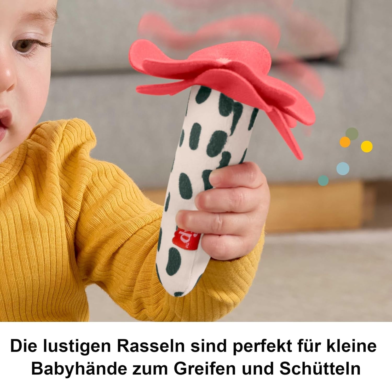 Babyleksak Fisher-Price Planet Friends 2-i-1 Bell and Bee Sensory Plyschleksak som tvådelad set för nyfödda upp till 3 månader, HYR56 Baby Toys Naty Shop