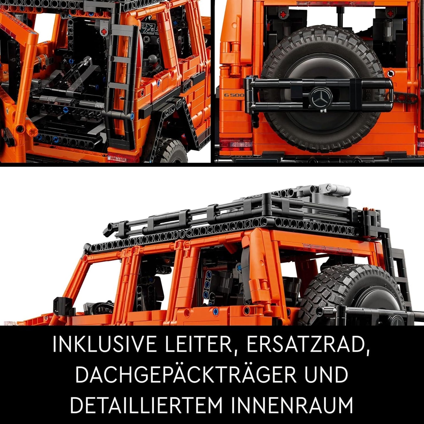 LEGO Technic Mercedes-Benz G 500 Professional Line, G-Klass byggsats för bilmodeller, vuxenpresent, Lyx terrängfordonsset, Mercedes samlarobjekt, Leksaksbil 42177 Byggset Besuche den LEGO-Store