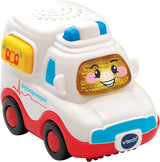 Vtech TUT TUT Baby Flitzer - Ambulans - Leksaksbil med musik, ljusknapp, intressanta meningar och ljud - För barn i åldrarna 1-5 år, 8,8 x 5,5 x 7 cm Bebe Toys Naty Shop Standardtitel