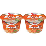 Nong Shim Instant Nudlar med räkor, stor skål - Koreansk Ramen Soppa - Snabb förberedelse - 115 g (1 förpackning)