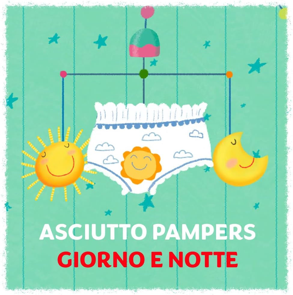 Pampers Sole e Luna Maxi blöja, storlek 4 (8-15 kg), 60 blöjor