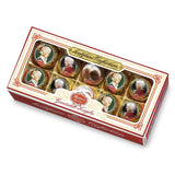 Reber Mozartkulor med mörk choklad, 6-pack med marsipan och nougat, vegansk - 1 x 120 g