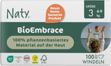 Naty BioEmbrace babyblöjor, storlek 3 (4–9 kg) | 100 % växtbaserade material, skonsamma mot huden | Andas mjukhet, dermatologiskt testad, utmärkt absorption | 100 st.