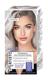 Color & Care permanent hårfärg 120ml, professionellt resultat, täckning av grått hår, berikad med oljevårdskomplex-Långvarig hårfärg (10.1 Super Light Ash Blonde) Naty Shop Hair Dye 10.1 Super Light Ash Blonde