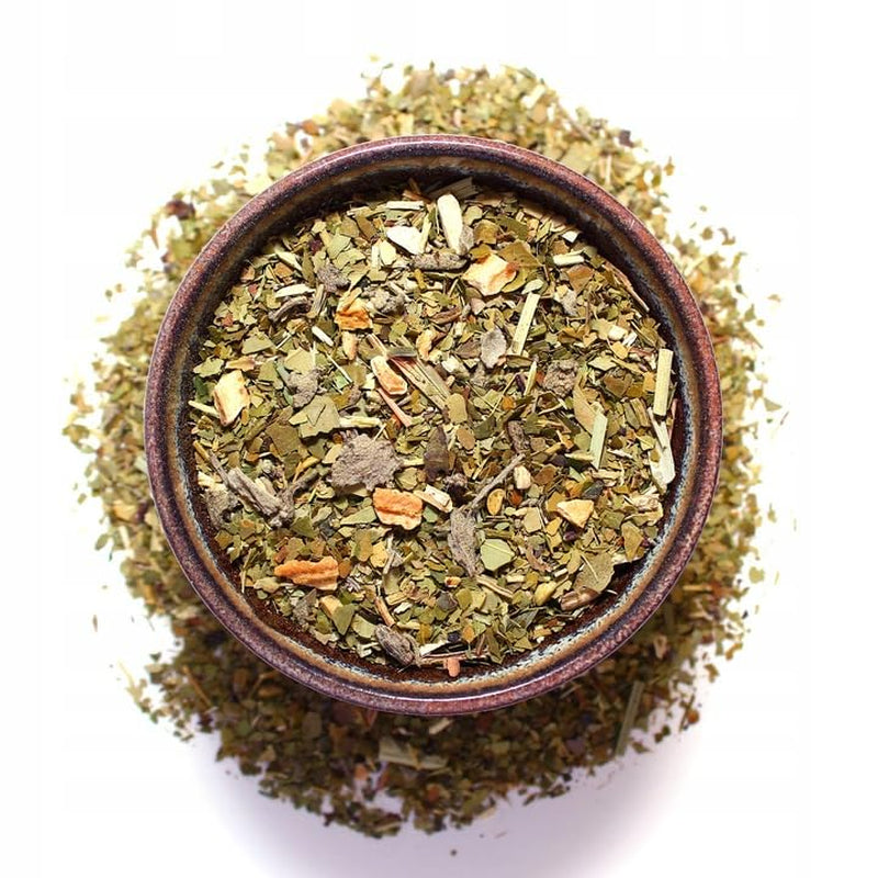 Original brasiliansk cannabis 50 g ● Yerba Mate te med hampamjöl och salvia ● Mate te från Mate blad ● Citronskal och citrongräs ● Yerba Mate lösbladste 50 g