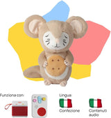 Plyschleksak - Tutti a Nanna con Oscar! - Berättelser och ljudsagor för barn från 10 månader - Ska lyssnas på med berättelser, italiensk version Jucarii Bebe Naty Shop