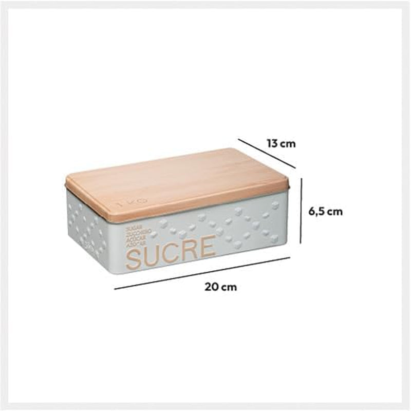 "scandinave nature" vit kub-typ metall askkopp - 5 fem helt enkelt smart