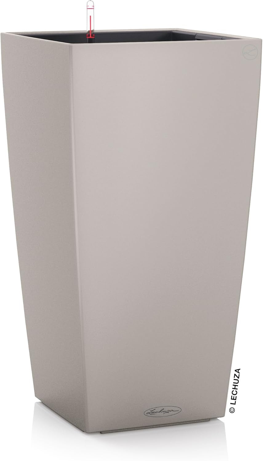 LECHUZA CUBICO Färg 30 skiffergrå 13138, 29,5x29,5x56,5 cm